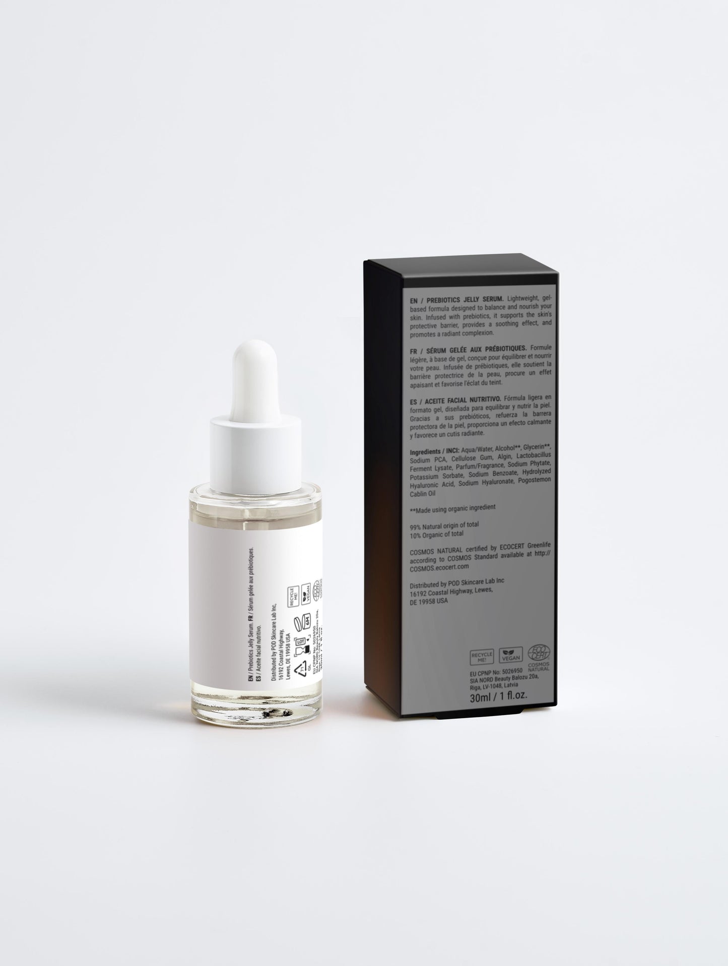 bioactive prebiotics jelly serum for skin in transition