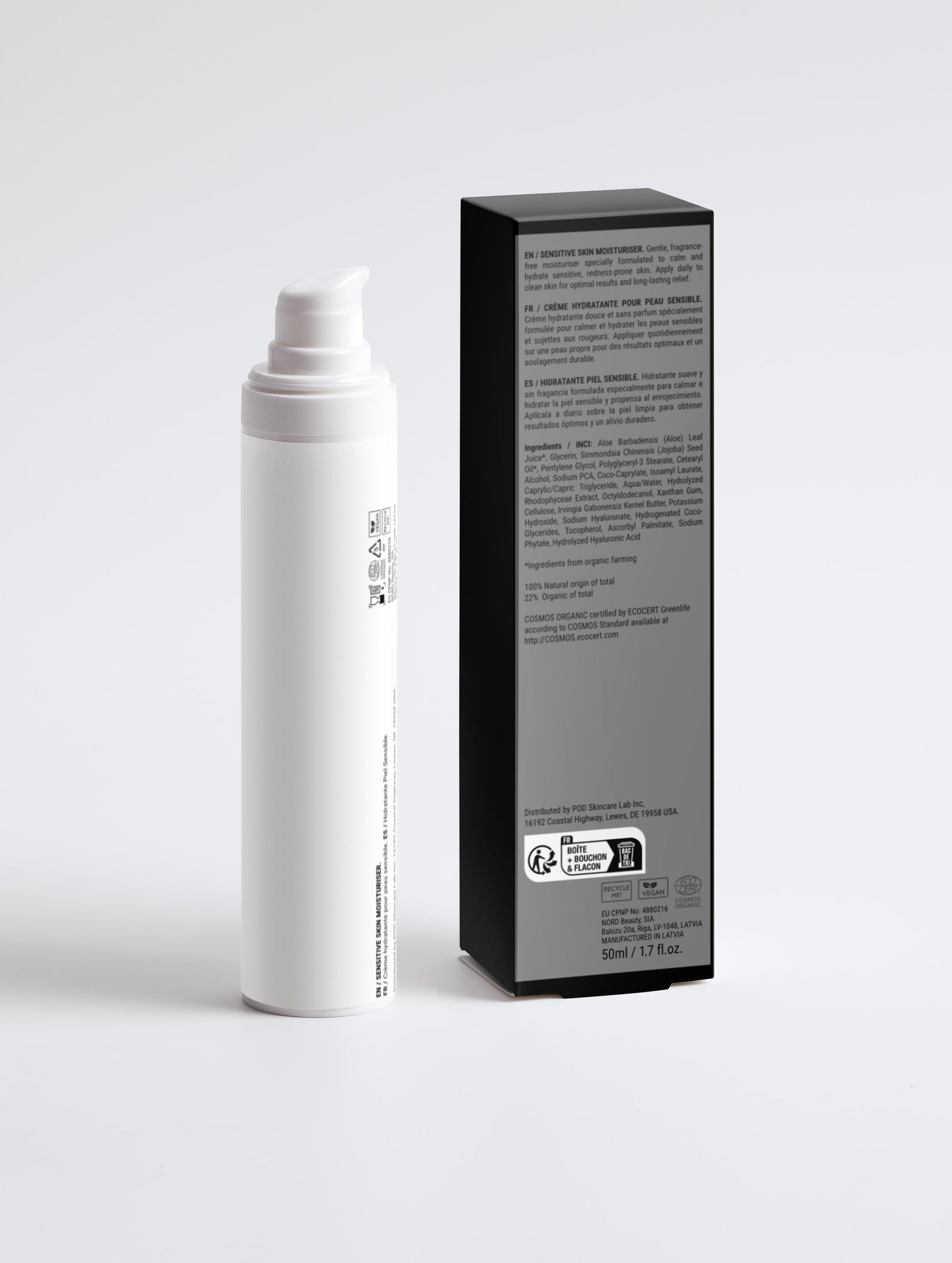 fragrance-free calming face cream for sensitive & mature skin