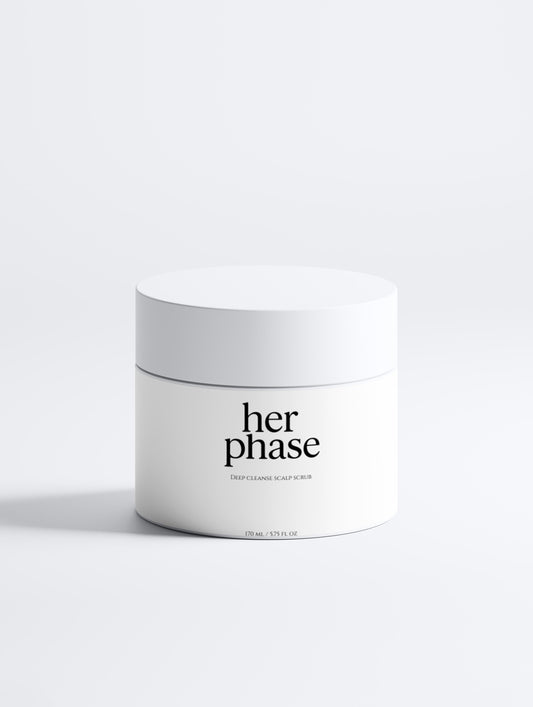 scalp reset scrub, hormonal hair changes - rosemary & mint